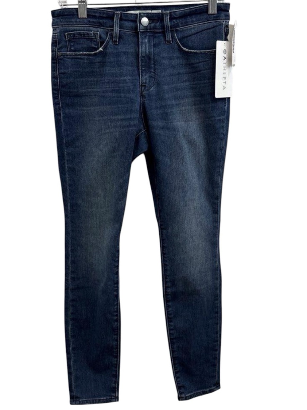 Athleta Women's Dark Indigo Sculptek Ultra Stretch Skinny Jeans - Size 6 Petite